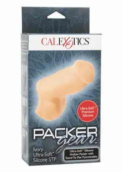 Packer Gear Ultra-Soft Stand-To-Pee Black Silicone Device 13 cm