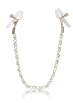 CalExotics Crystal Chain podesive štipaljke za bradavice sa silika kristalima