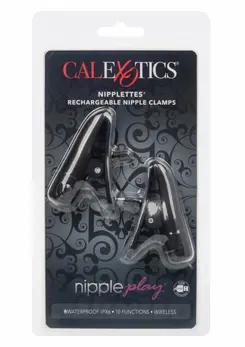 Nipple Play Nipplettes Rechargeable Adjustable Vibrating Clamps Pink