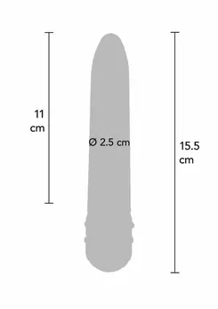 ToyJoy Diamond Superbe klasični vibrator sa cirkonima 19 cm