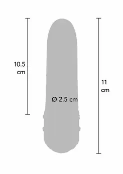 ToyJoy DIAMOND Petit vibrator kompaktni dizajn sa detaljima od cirkona 12cm
