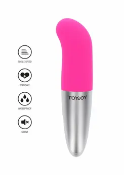 ToyJoy Viberette G-Spot kompaktni intimni masažer roze 13 cm
