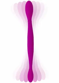 TOYJOY Infinity Double fleksibilni silikonski intimni masažer, USB, ljubičasti