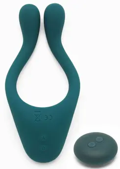 TOYJOY Icon 2 Superb masažer za parove sa daljinskim upravljačem silikonski plavi