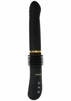 ToyJoy Magnum Opus Thruster, napredni vibrator sa funkcijom potiska, zlatni detalji, USB