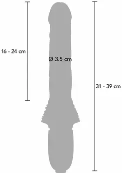 ToyJoy Magnum Opus Thruster, napredni vibrator sa funkcijom potiska, zlatni detalji, USB
