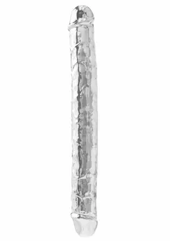 TOYJOY Get Real Clear Double Dong TPE 34.5 cm transparentni model