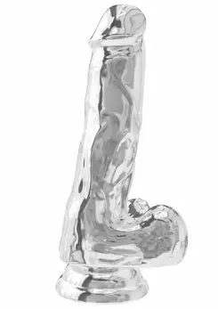 TOYJOY Get Real Clear Dildo TPE 16 cm, transparentan i fleksibilan model
