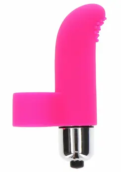 ToyJoy Tickle Pleaser mini silikonski masažer za prst sa jednom brzinom u ljubičastoj boji