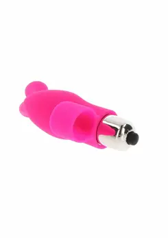 ToyJoy Bunny Pleaser mini silikonski masažer za prst, 1 brzina, roze