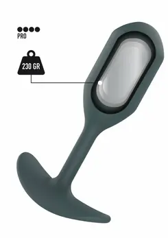 ToyJoy The Champ otežani silikonski analni čep 230g, 13cm, crni