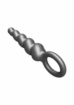 TOYJOY The Screw Plug silikonski analni čep sa metalik završnicom srednji 8713221833075