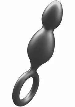 TOYJOY The Plugger analni čep sa dve kuglice silikon sa metalik sjajem 12 cm