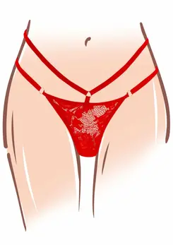 TOYJOY Divine vibrator za gaćice Designer Edition set sa crvenom čipkom USB
