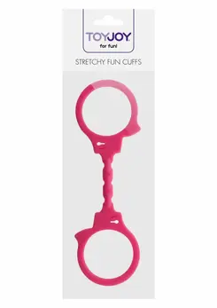 ToyJoy Stretchy Fun Cuffs silikonske fleksibilne lisice za ruke crne