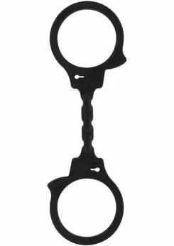 ToyJoy Stretchy Fun Cuffs silikonske fleksibilne lisice crne