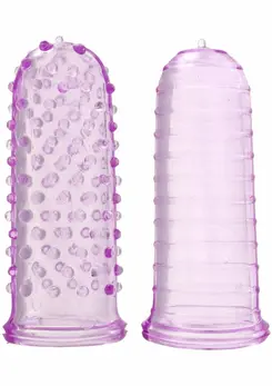 ToyJoy Sexy Finger Ticklers TPR navlaka za prst sa teksturom, prozirna