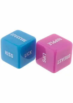 ToyJoy Lovers Dice romantične kockice za igru zabavna aktivnost za parove