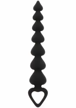 TOYJOY Heart Beads silikonske intimne kuglice sa omčom u obliku srca, roze