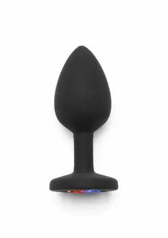 TOYJOY Rainbow Booty Jewel Small silikonski analni čep sa šarenim kristalom