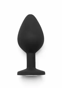TOYJOY Diamond Booty Jewel Medium silikonski analni čep sa ukrasnim kristalom