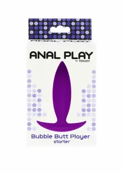 TOYJOY Bubble Butt Player Starter silikonski analni čep, crni, mali
