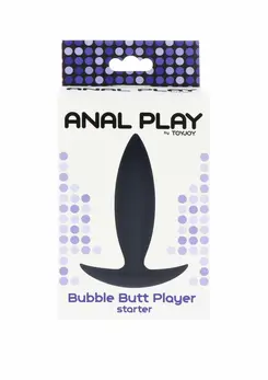 TOYJOY Bubble Butt Player Starter silikonski analni čep crni mali