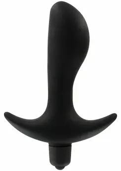 TOYJOY Private Dancer silikonski vibrirajući analni čep sa širokom bazom crni