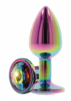 TOYJOY Twilight Booty Jewel Medium aluminijumski analni čep sa duginim draguljem