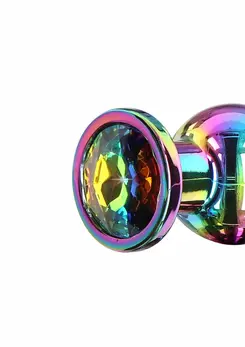 TOYJOY Twilight Bum Bijou Large aluminijumski analni čep sa duginim kristalom