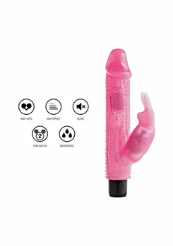 TOYJOY Crystal Dancer transparentni rabbit vibrator sa više brzina i 5 funkcija