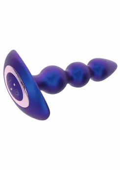 TOYJOY The Bold vibrirajući analni čep sa kuglicama i daljinskim upravljačem, crni
