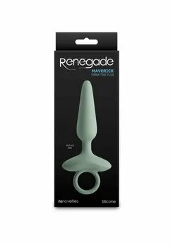 NS Novelties Renegade Maverick vibrirajući silikonski analni čep na punjenje, crni