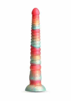 NS Novelties Colours Stacked silikonski model od 30 cm, trobojni, sa satenskim premazom