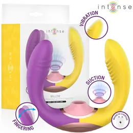 INTENSE Willow 3-in-1 Suction & Vibration Stimulator, U-Shape, Waterproof