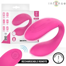INTENSE NORA Vibrating U-Shaped Clamp Stimulator Pink, 10 Modes, Waterproof