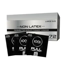 EXS Pull Large Condoms 72-Pack - Enhanced Comfort & Durability