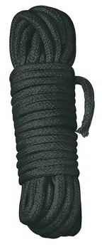 Shibari Bondage rope 7 m black - Cotton Braided Restraint by You2Toys