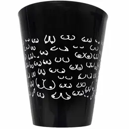 DIABLO PICANTE Black Cup 500ml - White Graphic Motif, Reusable Party Mug