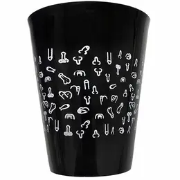 DIABLO PICANTE Black Cup 500ml - White Motif, Durable Polypropylene