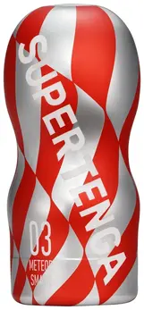 TENGA Super Tenga Meteor Smash masturbator, 16.1 cm, vakuumski sistem