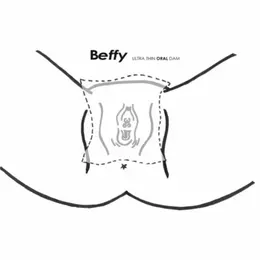 Asha International Beffy Dental Dam Vanilla 3 komada, mirišljave zaštitne folije za intimnu upotrebu