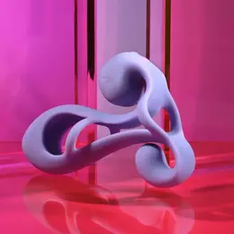 Playboy Fantasy Cage nosivi vibrator u nežnoj boji lavande, dužine 13.6 cm, potpuno vodootporan