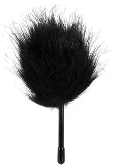 Magic Shiver ADV24 Feather Tickler Magic Shiver Black 11cm Vegan Soft Pompon