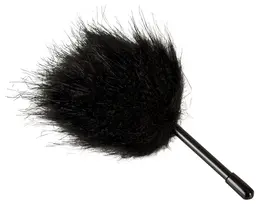 Magic Shiver ADV24 Feather Tickler Magic Shiver Black 11cm Vegan Soft Pompon