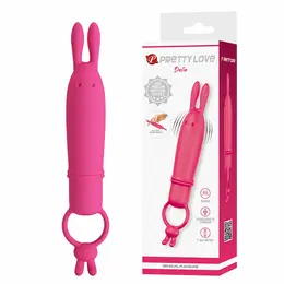 Pretty Love Delia silikonski zeka vibrator sa ergonomskim prstenom za držanje