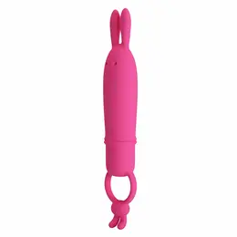 Pretty Love Delia silikonski zeka vibrator sa ergonomskim prstenom za držanje