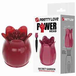 Pretty Love Secret Garden Pink Wand Head ergonomski silikonski nastavak za masažere