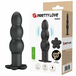 Pretty Love Jadier vibrirajući čep crni silikon 10 modova ergonomski