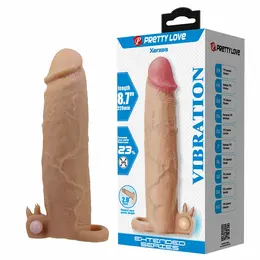 Pretty Love Xerxes Extension Sleeve with Vibrating Clitoral System, 17cm
